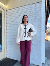 Load image into Gallery viewer, Jessie Wine Denim | Stretch Wide Leg Pants
