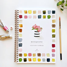 Load image into Gallery viewer, Bouquets watercolor workbook
