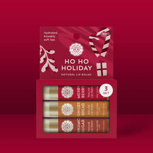 Load image into Gallery viewer, Ho Ho Holiday Lip Balm Set Of 3
