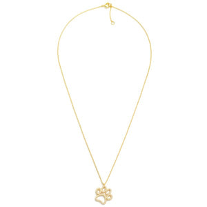 Paw Print Pendant Necklace