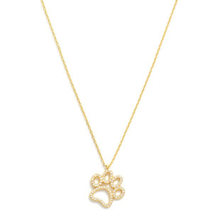 Paw Print Pendant Necklace
