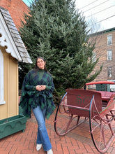 Load image into Gallery viewer, Sadie Plaid Poncho Vest | Green
