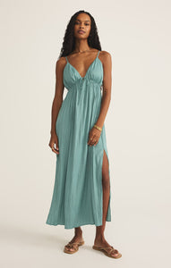 Manon Satin Maxi Dress | Sea Pine