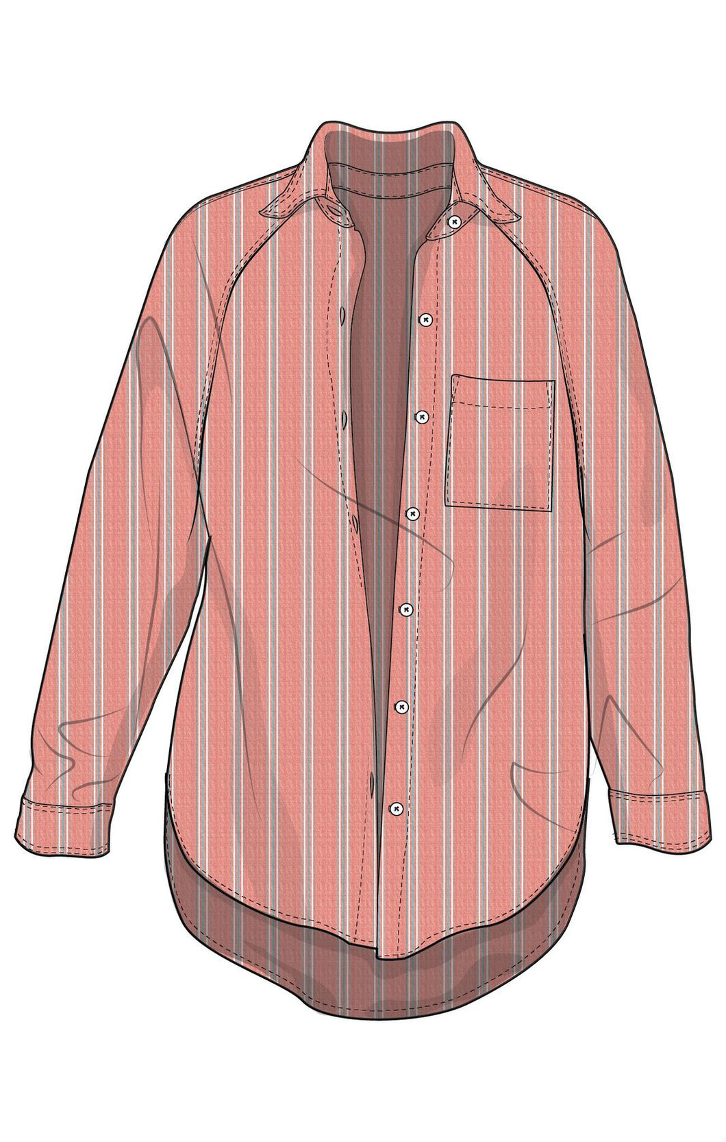The Perfect Line Top | Persimmon