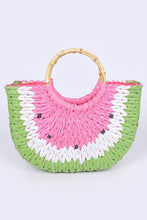 Load image into Gallery viewer, Little Slice of Fun | Watermelon Straw Bag
