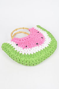 Little Slice of Fun | Watermelon Straw Bag
