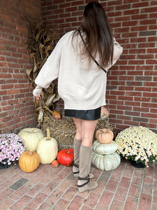 Sandy | Beige Oversized Sweater