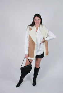 Do Everything In Love Sherpa Vest