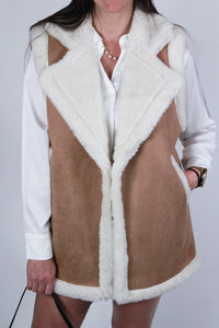 Do Everything In Love Sherpa Vest