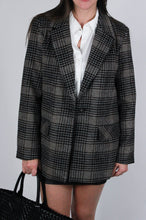 Load image into Gallery viewer, Kingston Relaxed Plaid Blazer | Latte
