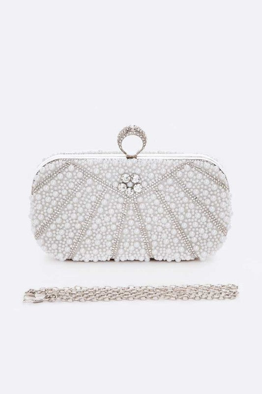 Pearl Studded Clutch