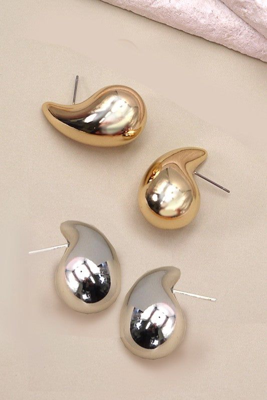 Teardrop Earrings | Silver