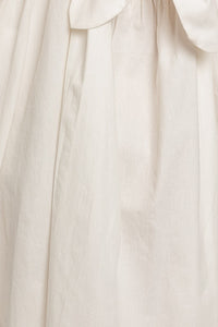 Maya Tie Back Bow Dress | White