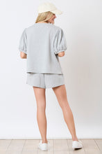 Load image into Gallery viewer, Grey | Baseball Towel &amp; Sequins Embroidery Shorts
