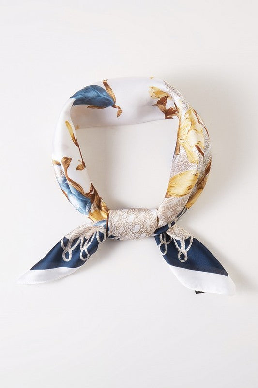 Silky Scarf Floral printed