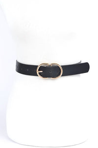 Double Ring Buckle Belt | Black