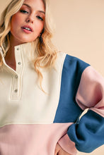 Load image into Gallery viewer, Glo Colorblock Pullover | Navy Pink
