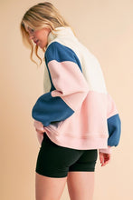 Load image into Gallery viewer, Glo Colorblock Pullover | Navy Pink
