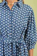 Load image into Gallery viewer, Becca | Floral Denim Embroidered Dress
