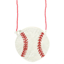 Load image into Gallery viewer, Gameday Beaded Baseball Crossbody Bag

