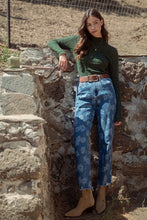 Load image into Gallery viewer, Lucia | Floral Jacquard Textured Mock Neck Sweater Top
