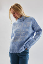 Load image into Gallery viewer, Snow Flake Sweater | Baby Blue
