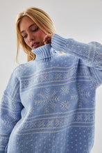 Load image into Gallery viewer, Snow Flake Sweater | Baby Blue
