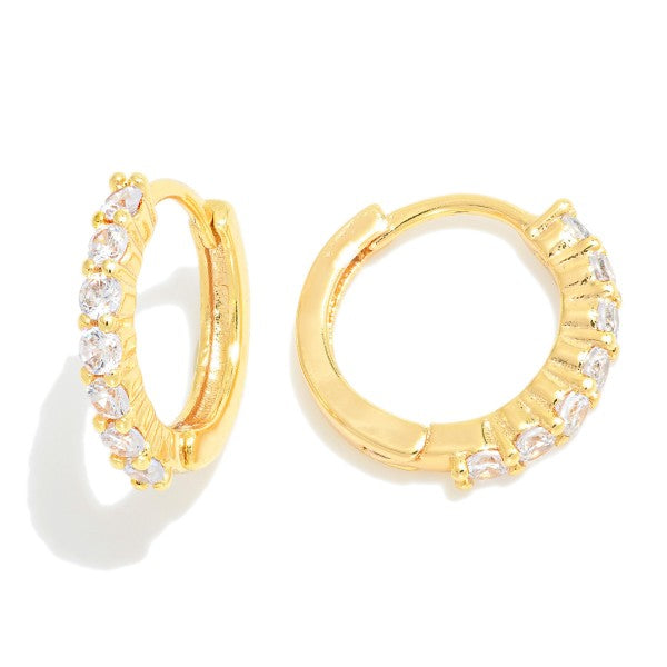Hinged Huggie Hoop Earrings