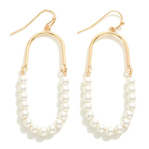 Pearl Beaded Drop Earrings