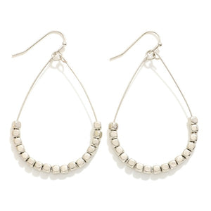 Metal Tone Beads Earrings