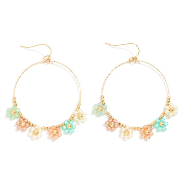 Beaded Flowers Earrings