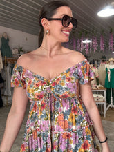 Load image into Gallery viewer, Olivia Flutter Sleeve Floral Mini Dress

