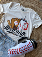 Load image into Gallery viewer, Baseball Mom Essentials | Beige Graphic Tee
