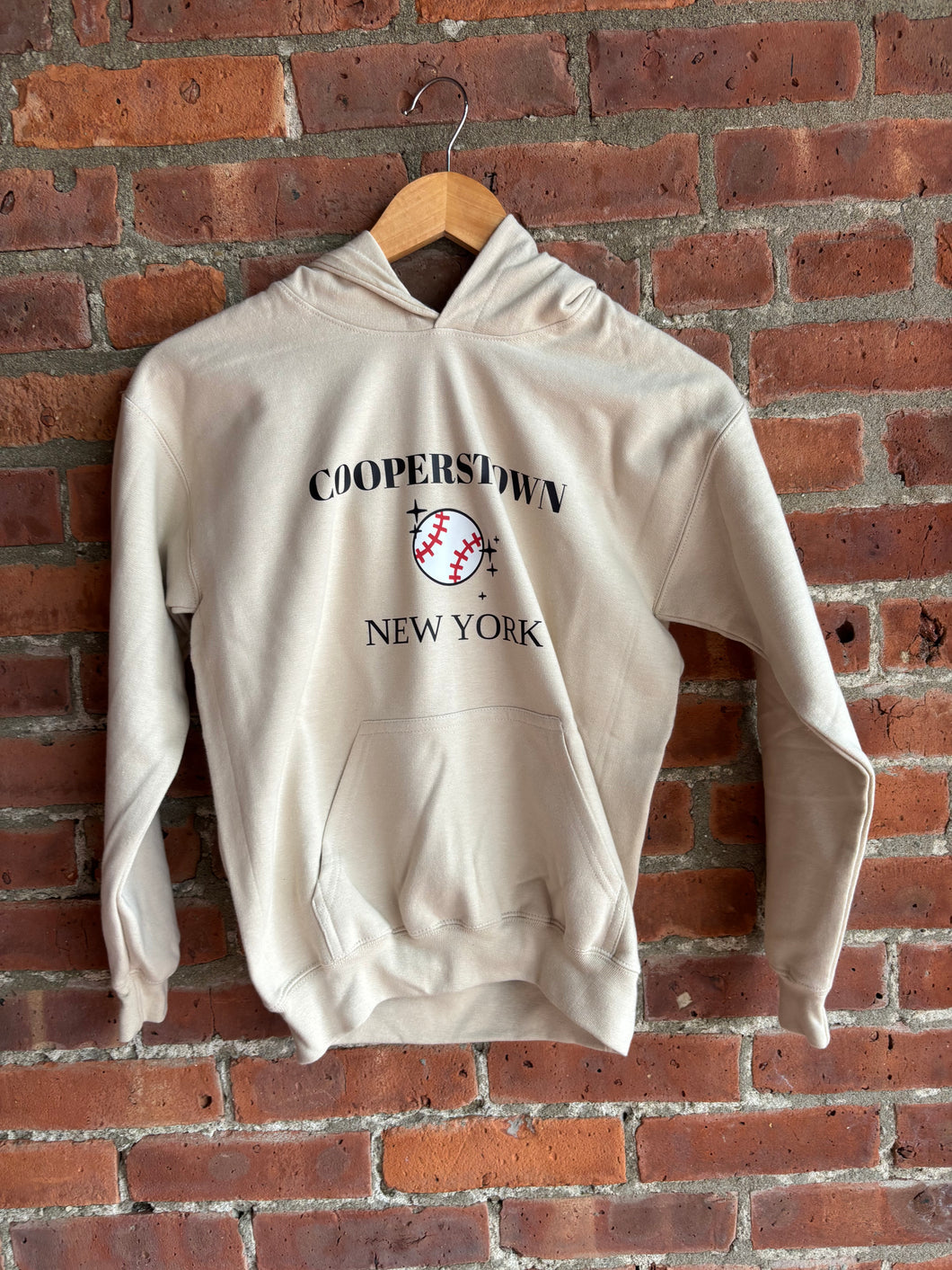 Cooperstown Ball stars | Youth Beige Hoodie