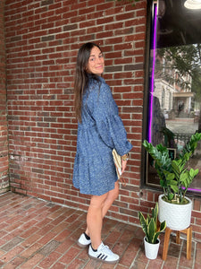 Brooke | Blue button up dress