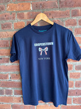 Load image into Gallery viewer, Cooperstown Bow NY | Navy Blue Youth Graphic Tee
