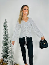 Load image into Gallery viewer, Lets Party Sequin Top | Silver
