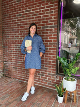 Load image into Gallery viewer, Brooke | Blue button up dress
