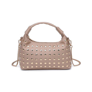 Beckette Studded Crossbody: Natural