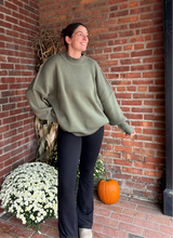 Load image into Gallery viewer, Sandy | Olive Oversized Sweater
