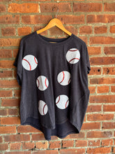Load image into Gallery viewer, Sequin Baseball Tee | Navy
