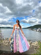 Load image into Gallery viewer, Periwinkle | Cotton Candy Floral Twist Maxi
