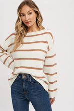 Load image into Gallery viewer, Tanya Striped Sweater | Ivory Coco
