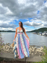 Load image into Gallery viewer, Periwinkle | Cotton Candy Floral Twist Maxi
