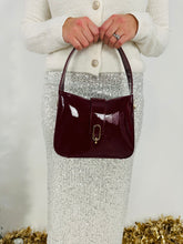 Load image into Gallery viewer, Paige Patent Purse: Burgundy Wine
