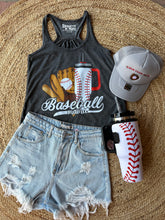 Load image into Gallery viewer, Baseball Mom Essentials | Grey Graphic Tank
