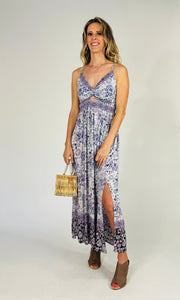 Lila Purple Twist Maxi Dress