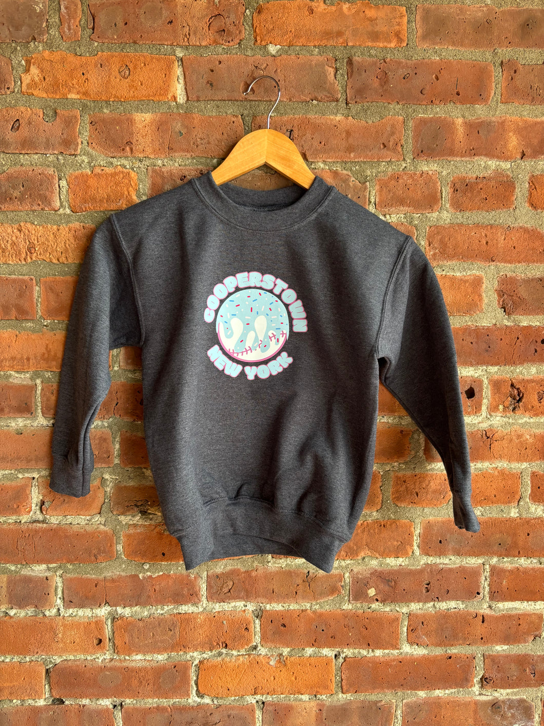 Cooperstown Ice cream Drip | Youth Navy Crew