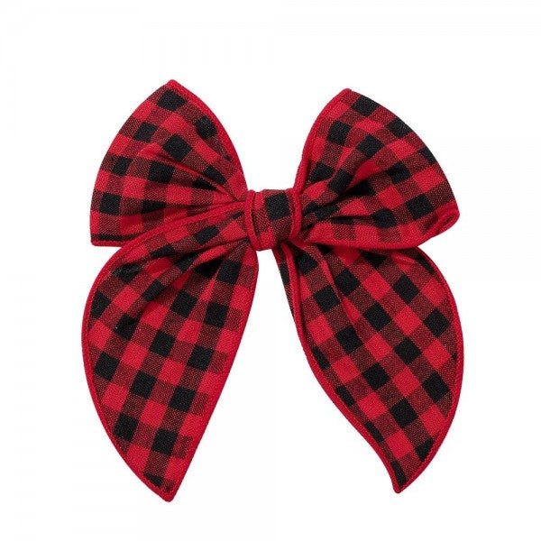 Buffalo Plaid Hair Bow