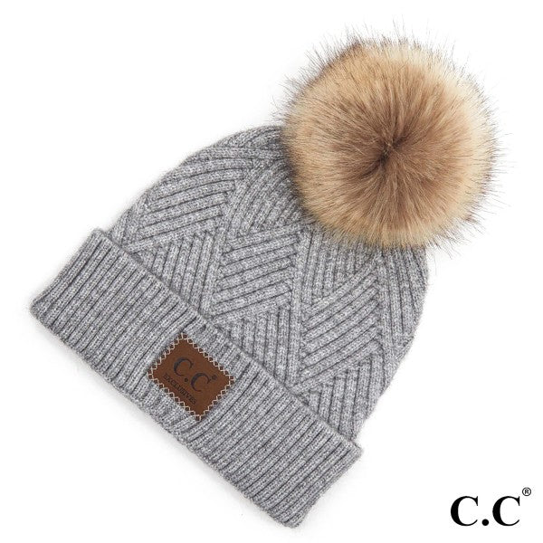 Chelsea Pom Hat | Grey